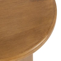 Natural Wood Round Sierra Accent Table