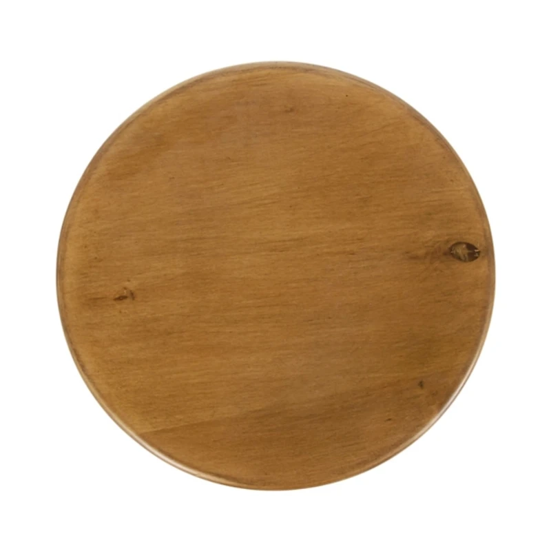 Natural Wood Round Sierra Accent Table