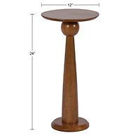 Walnut Brown Wood Jakob Accent Table