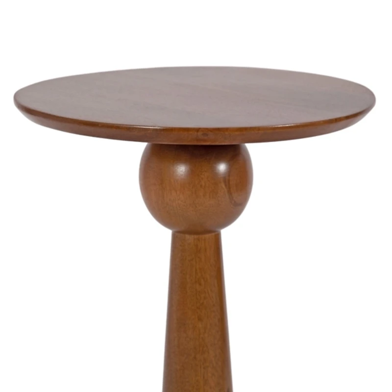 Walnut Brown Wood Jakob Accent Table
