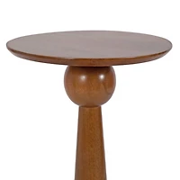 Walnut Brown Wood Jakob Accent Table