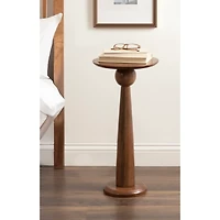 Walnut Brown Wood Jakob Accent Table