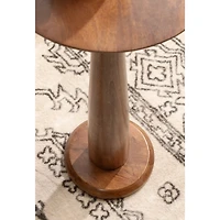 Walnut Brown Wood Jakob Accent Table