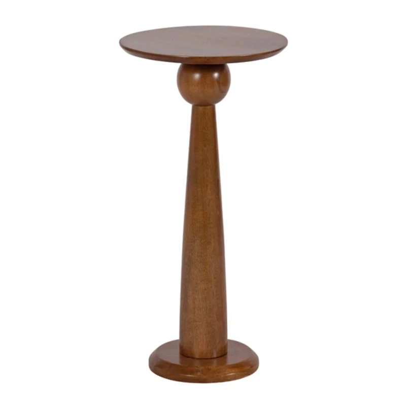 Walnut Brown Wood Jakob Accent Table