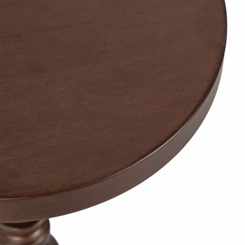 Brushed Bronze Metal Stratton Accent Table
