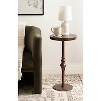 Brushed Bronze Metal Stratton Accent Table