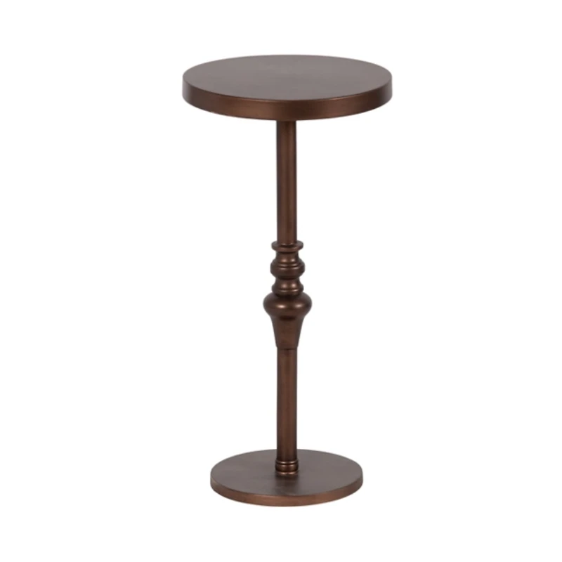 Brushed Bronze Metal Stratton Accent Table
