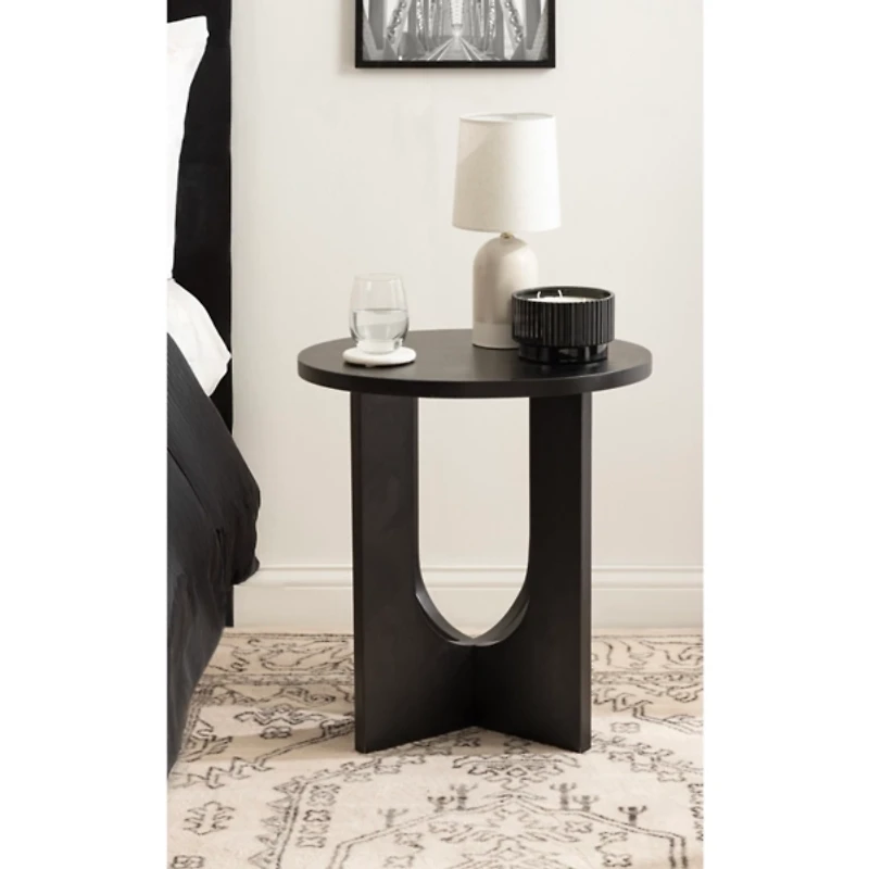 Wood Sureda Oval Accent Table