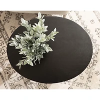 Wood Sureda Oval Accent Table