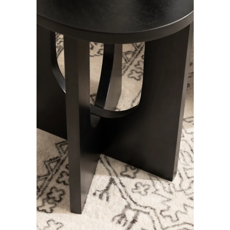 Wood Sureda Oval Accent Table