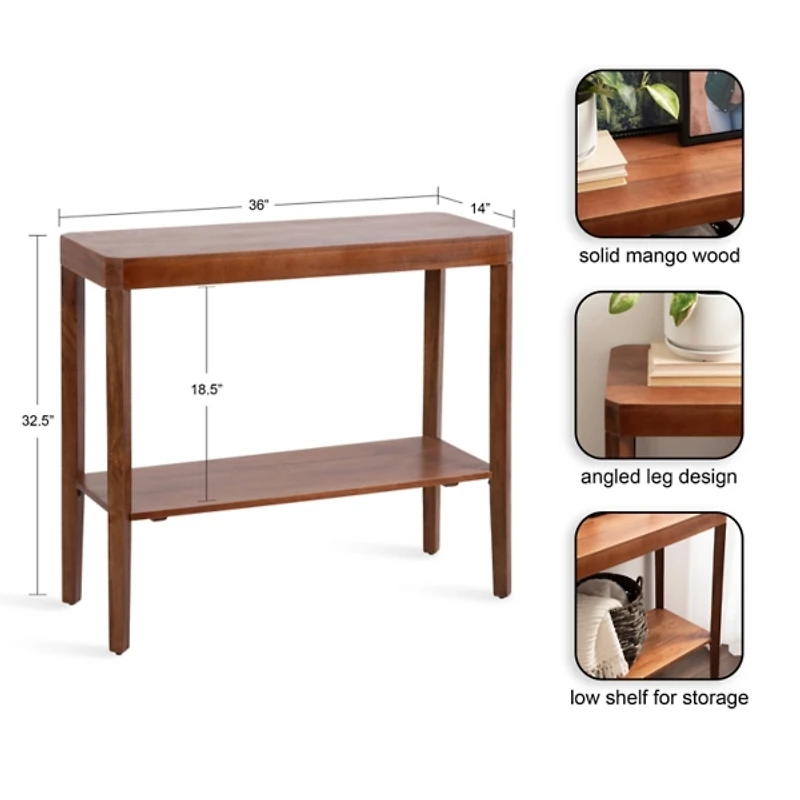 Walnut Brown Talcott Console Table