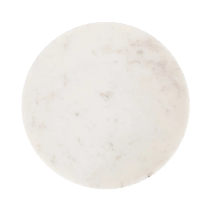 Dark Wood and Marble Wegner Accent Table