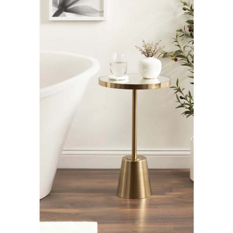 Gold Mirrored Tara Accent Table
