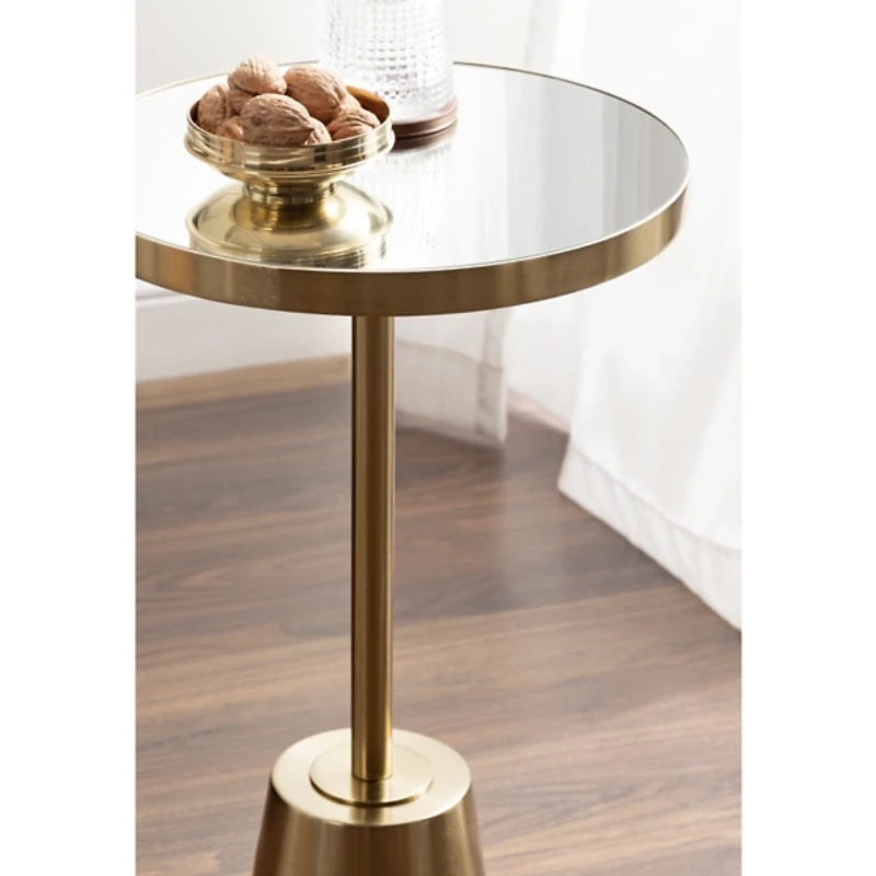 Gold Mirrored Tara Accent Table