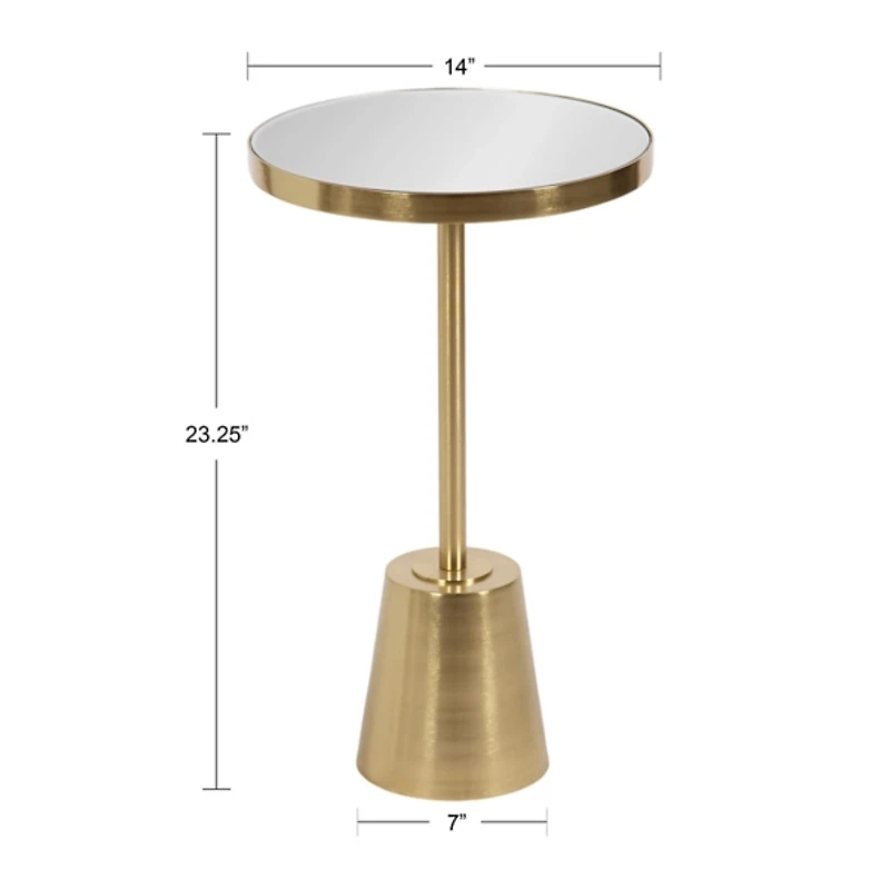 Gold Mirrored Tara Accent Table