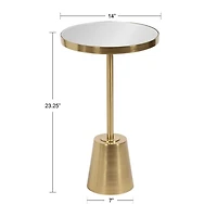 Gold Mirrored Tara Accent Table