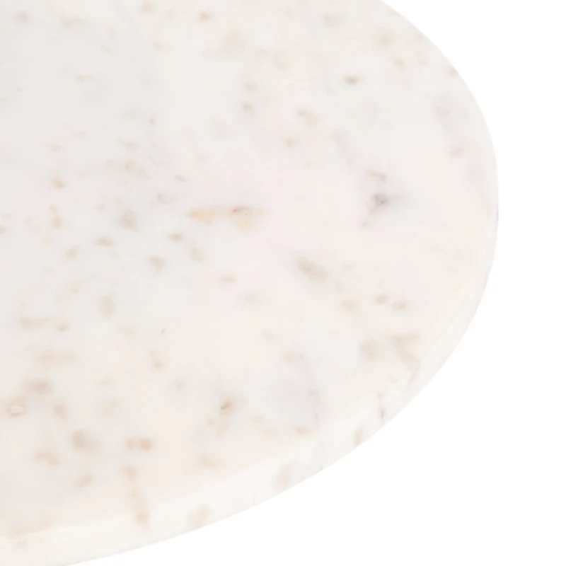 Marble & Natural Wood Tara Accent Table