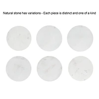 Marble & Natural Wood Tara Accent Table