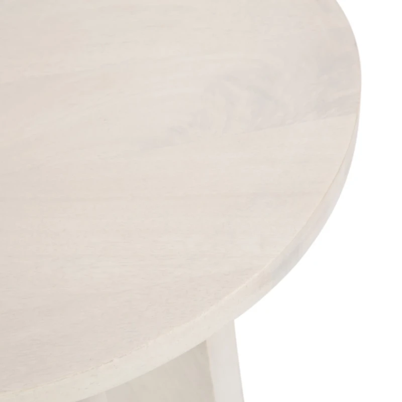 White Wood Sureda Oval Accent Table