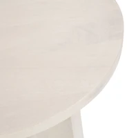 White Wood Sureda Oval Accent Table