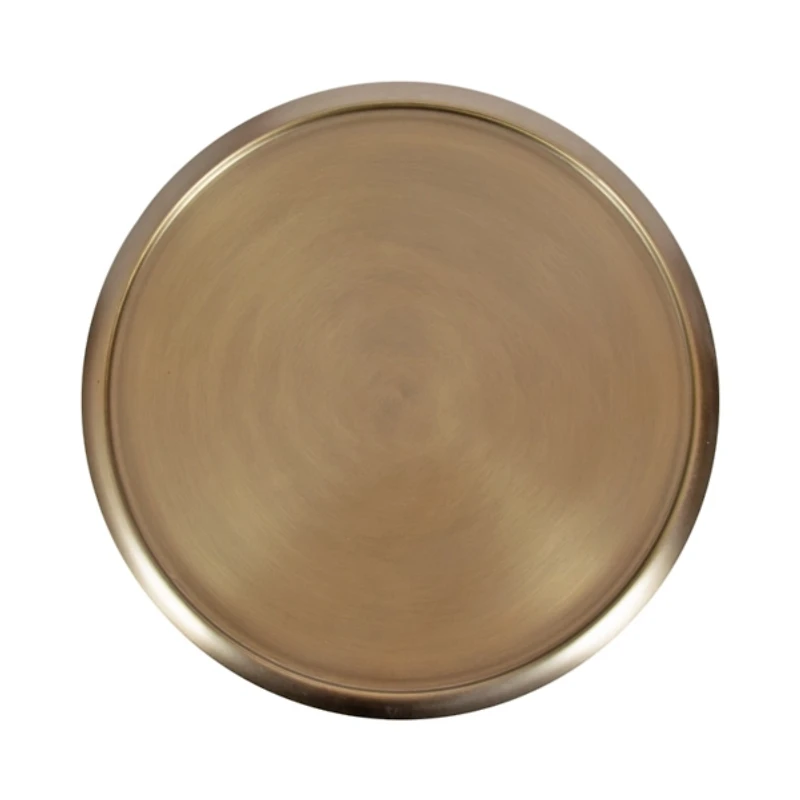 Gold & Black Metal Sanzo Accent Table