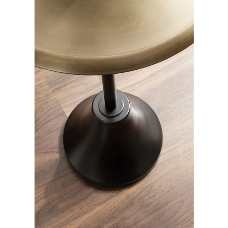 Gold & Black Metal Sanzo Accent Table