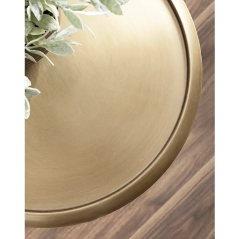 Gold & Black Metal Sanzo Accent Table