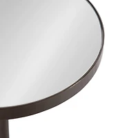 Pewter Mirrored Tara Accent Table