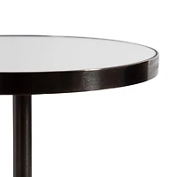 Pewter Mirrored Tara Accent Table