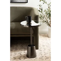 Pewter Mirrored Tara Accent Table