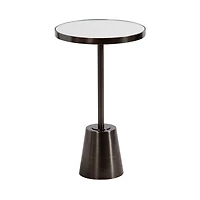 Pewter Mirrored Tara Accent Table