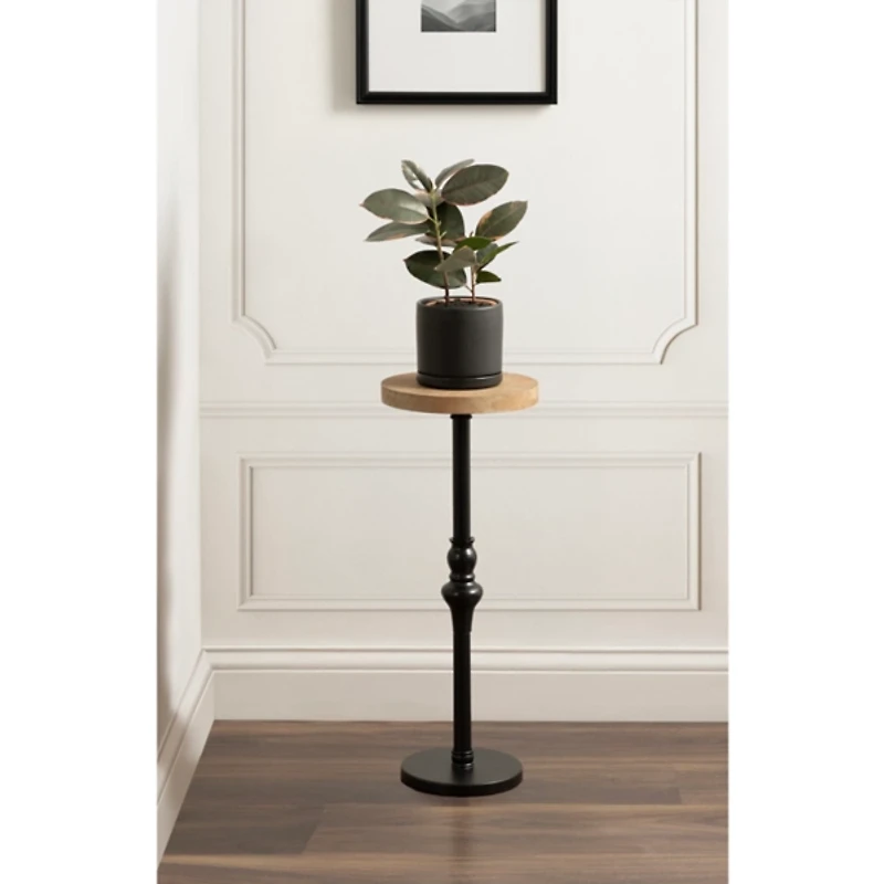 Natural Wood Stratton Accent Table