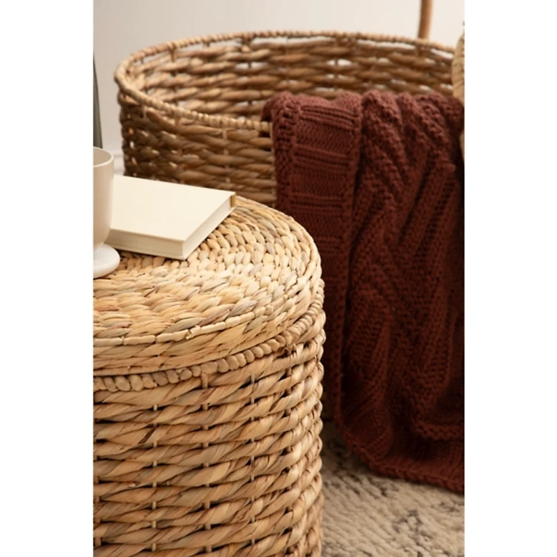 Woven Hyacinth 2-pc. Nesting Accent Table Set