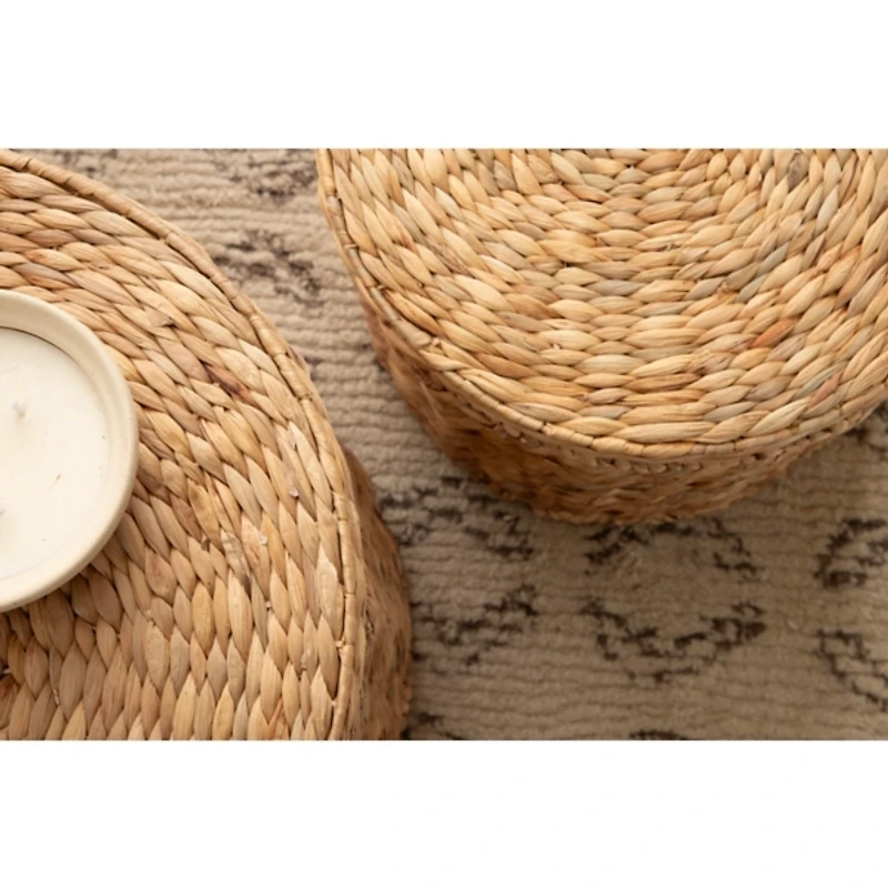 Woven Hyacinth 2-pc. Nesting Accent Table Set