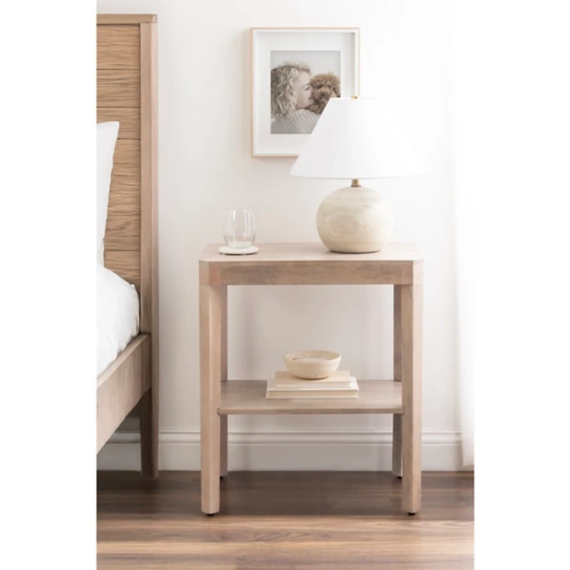 Natural Wood Talcott End Table