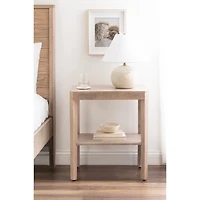 Natural Wood Talcott End Table