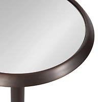 Bronze Metal Mirrored Sanzo Accent Table