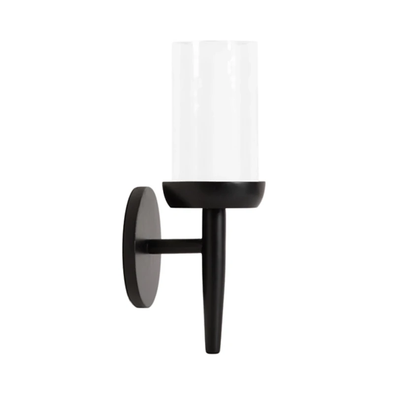 Black Wood Shay Wall Sconce