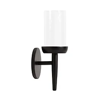 Black Wood Shay Wall Sconce