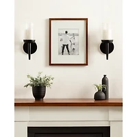 Black Wood Shay Wall Sconce