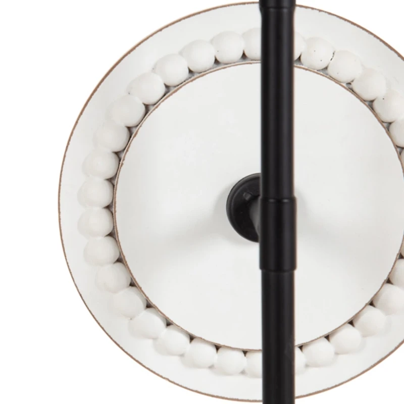 Beaded Wood Letta Wall Sconce