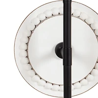Beaded Wood Letta Wall Sconce