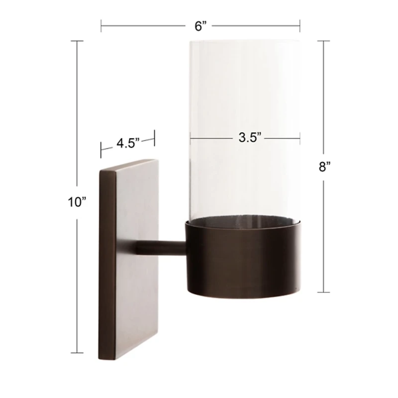 Bronze Metal Alexander Wall Sconce