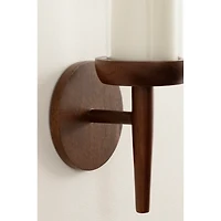 Walnut Brown Wood Shay Wall Sconce