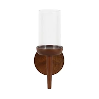 Walnut Brown Wood Shay Wall Sconce