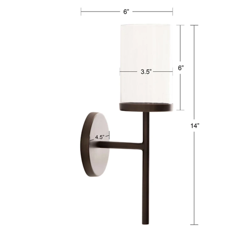 Bronze Metal Blair Wall Sconce