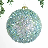 Blue and Green Glitter Christmas Ornament
