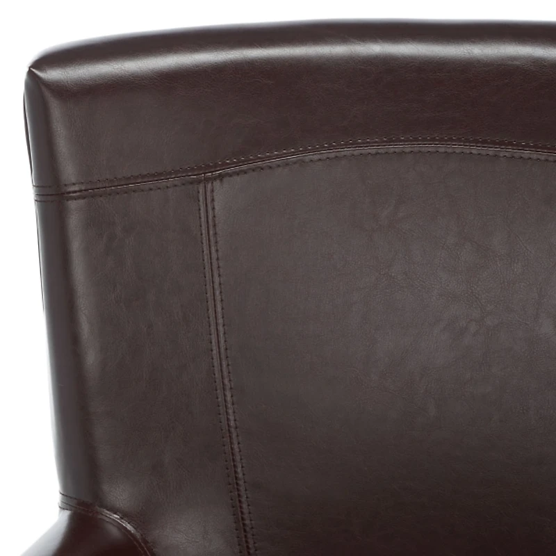Brown Faux Leather Janet Armchair