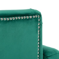 Emerald Green Velvet Tufted Collen Accent Chair