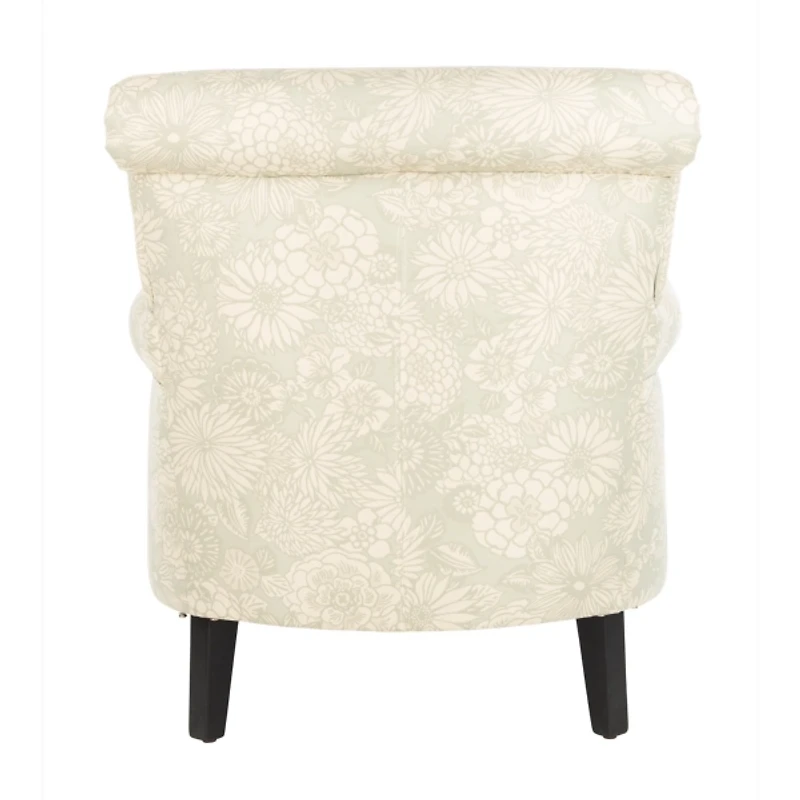 SAFAVIEH Gray Floral Traditional Accent Chair